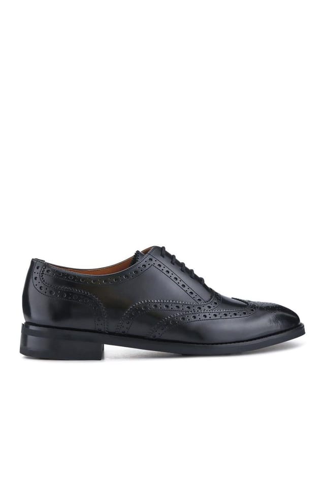 Jones Bootmaker Jones Bootmaker Men's Cannock Blake Stitched Leather Brogues in Black - 2