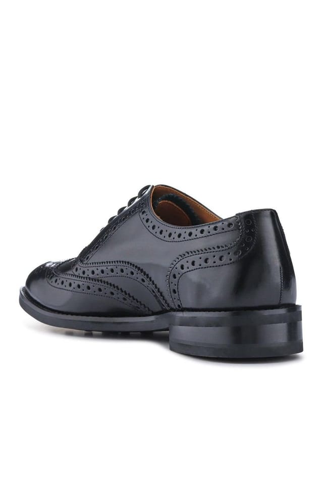 Jones Bootmaker Jones Bootmaker Men's Cannock Blake Stitched Leather Brogues in Black - 3