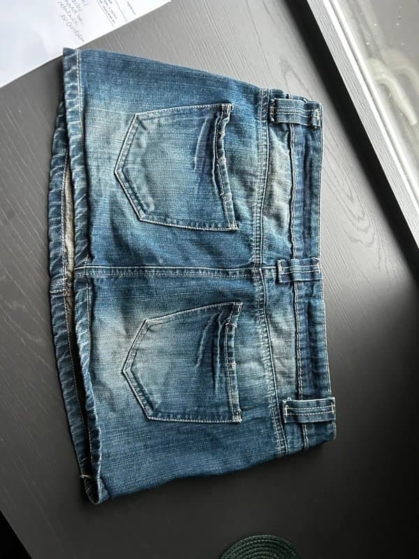 Bershka denim mini skirt