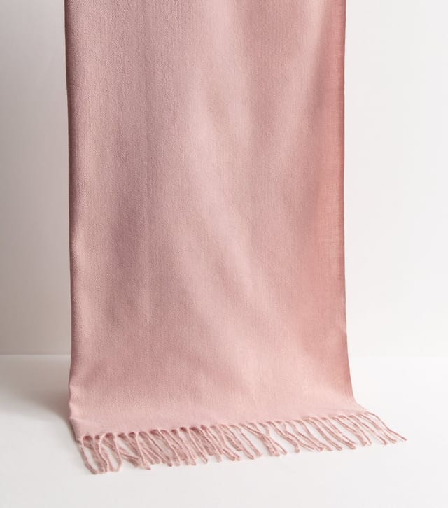 New Look Pink Classic Fringed Scarf New Look - 2