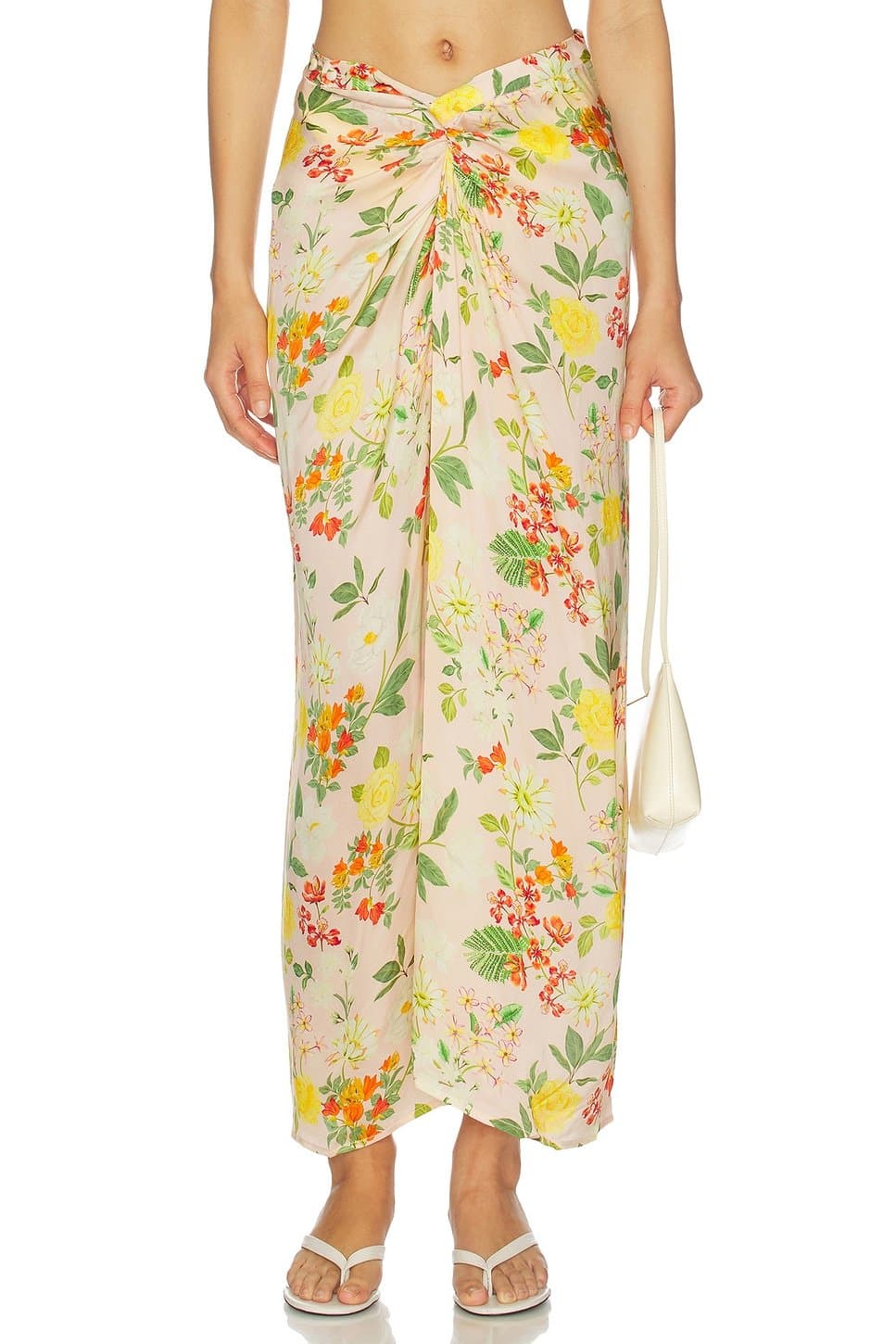 revolve Hand Draped Floral Skirt