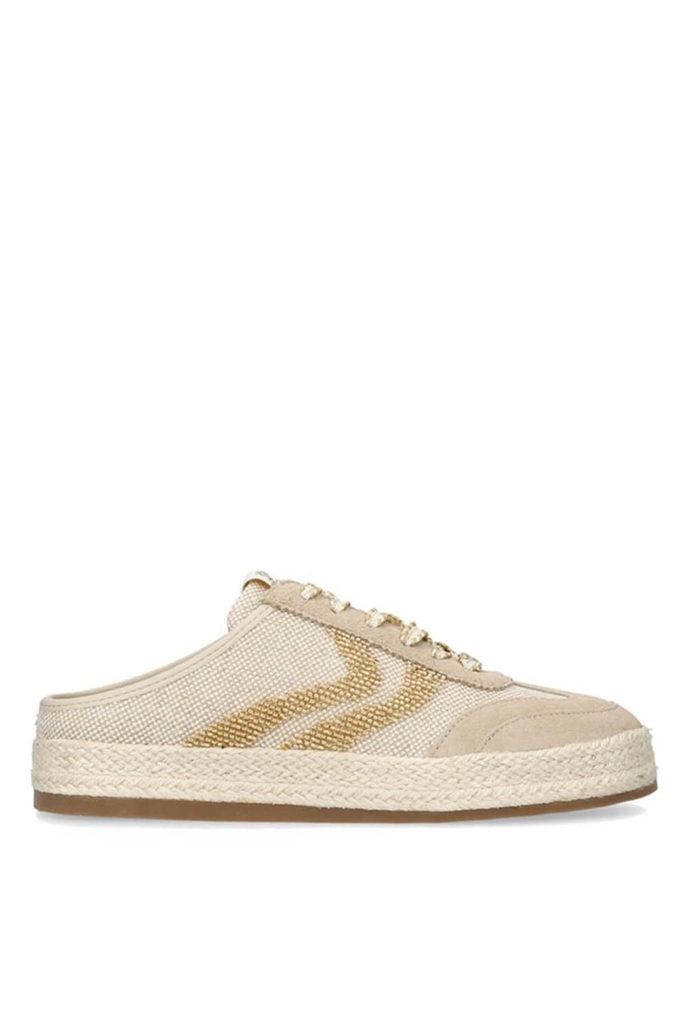 Steve Madden STEVE MADDEN Women's 'Dugout Beige' Fabric Trainers in Beige