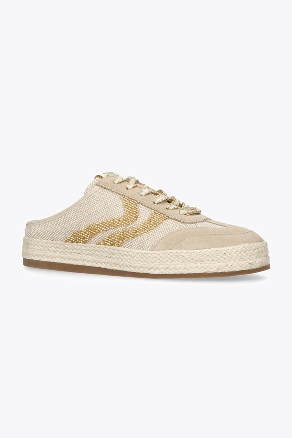 Steve Madden STEVE MADDEN Women's 'Dugout Beige' Fabric Trainers in Beige - 4