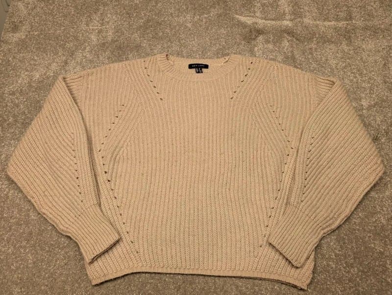 New Look New Look Knitted Jumper Sweater Top Size Small Women’s Ladies Clothing Baby Pink