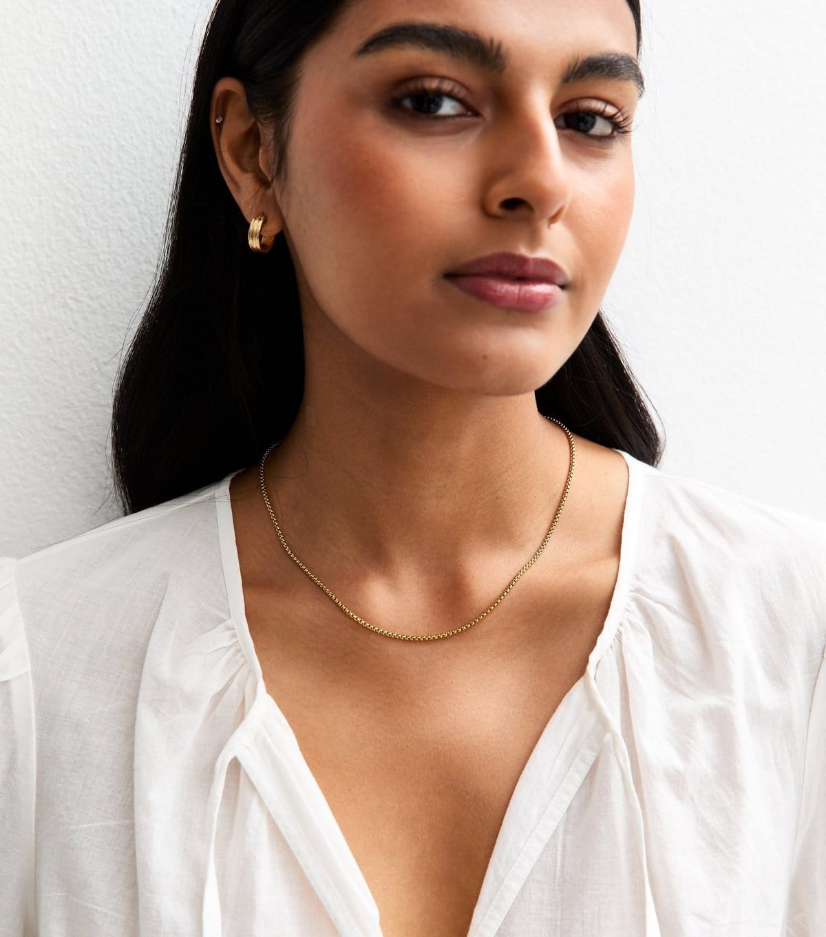 New Look Gold Tone Waterproof Chain Necklace New Look - 1