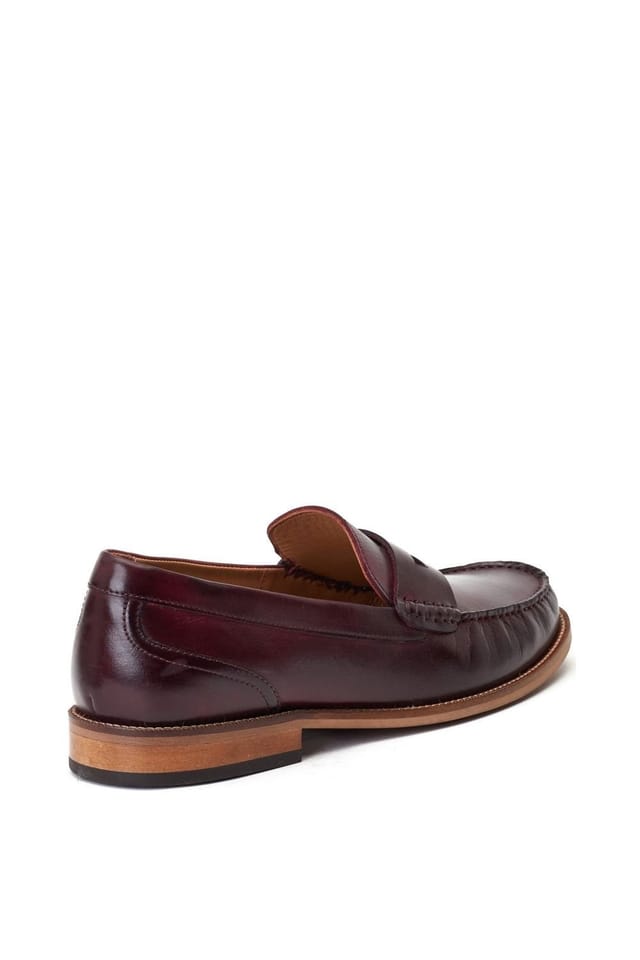 Base London Base London Men's Garfield Penny Loafer in Wine - 2