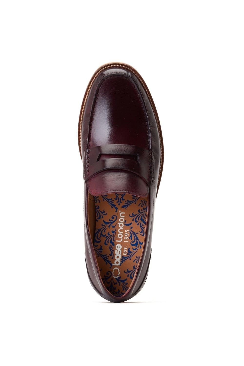 Base London Base London Men's Garfield Penny Loafer in Wine - 4