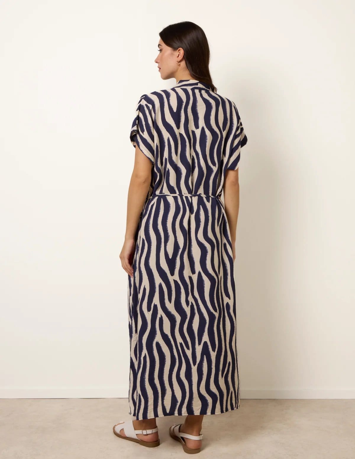 Blue Vanilla Zebra Print Dress - 4
