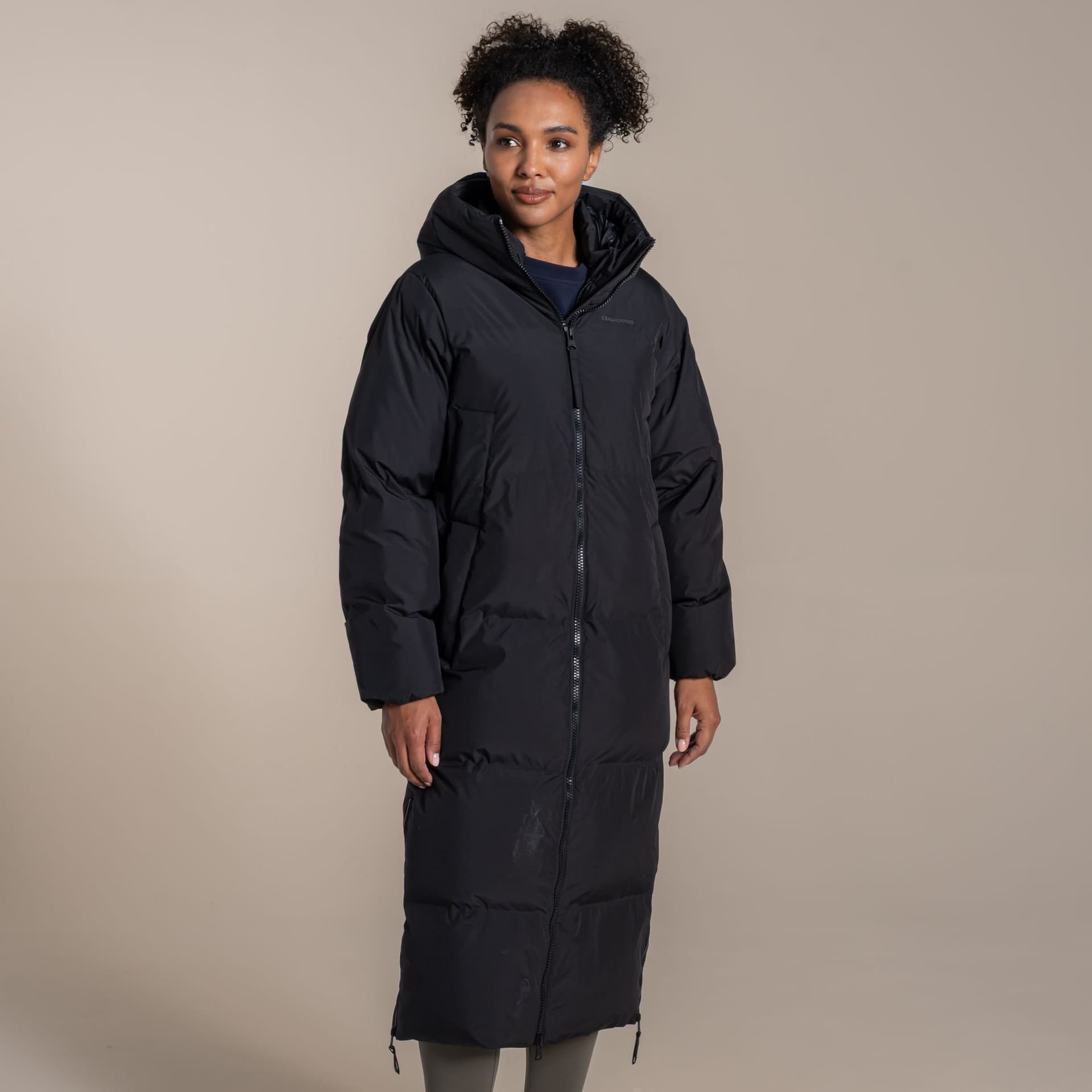 Craghoppers Craghoppers Women's Fellbarrow Longline Hooded Waterproof Padded Jacket in Black