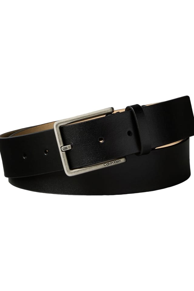 Calvin Klein Calvin Klein Men's CK Smooth Buckle Belt 35MM Black - 2
