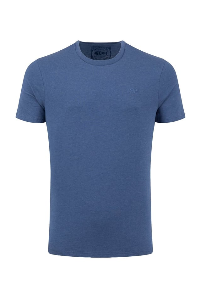 Weird Fish Weird Fish Men's Hooked Branded T-Shirt in Blue - 2