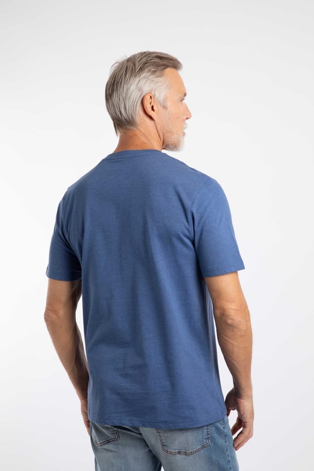 Weird Fish Weird Fish Men's Hooked Branded T-Shirt in Blue - 3