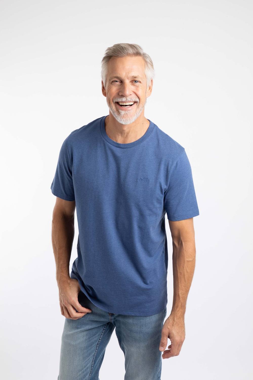 Weird Fish Weird Fish Men's Hooked Branded T-Shirt in Blue - 4