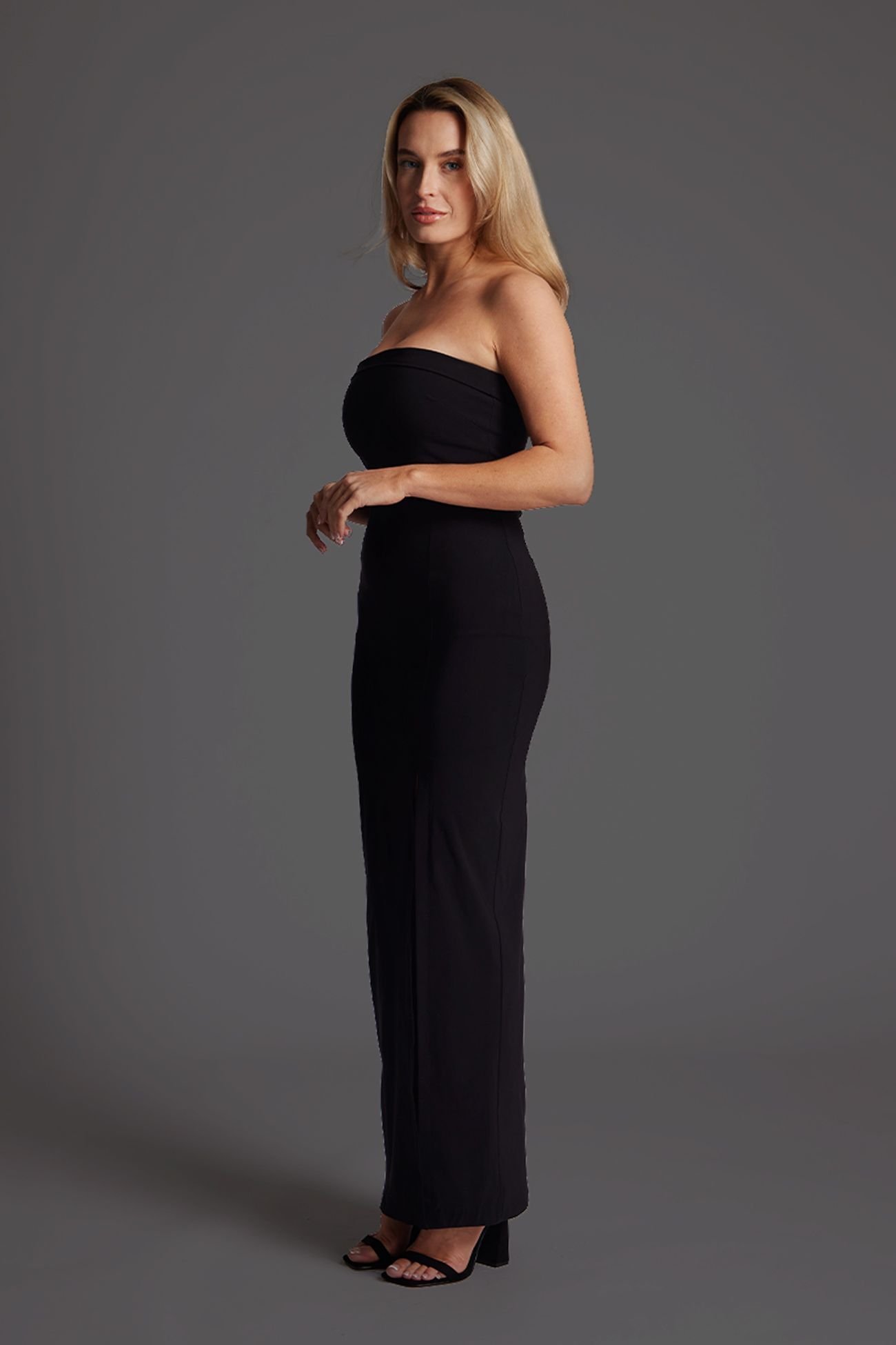 Vesper Vesper Women's Bandeau Bodycon Maxi Dress in Black - 2