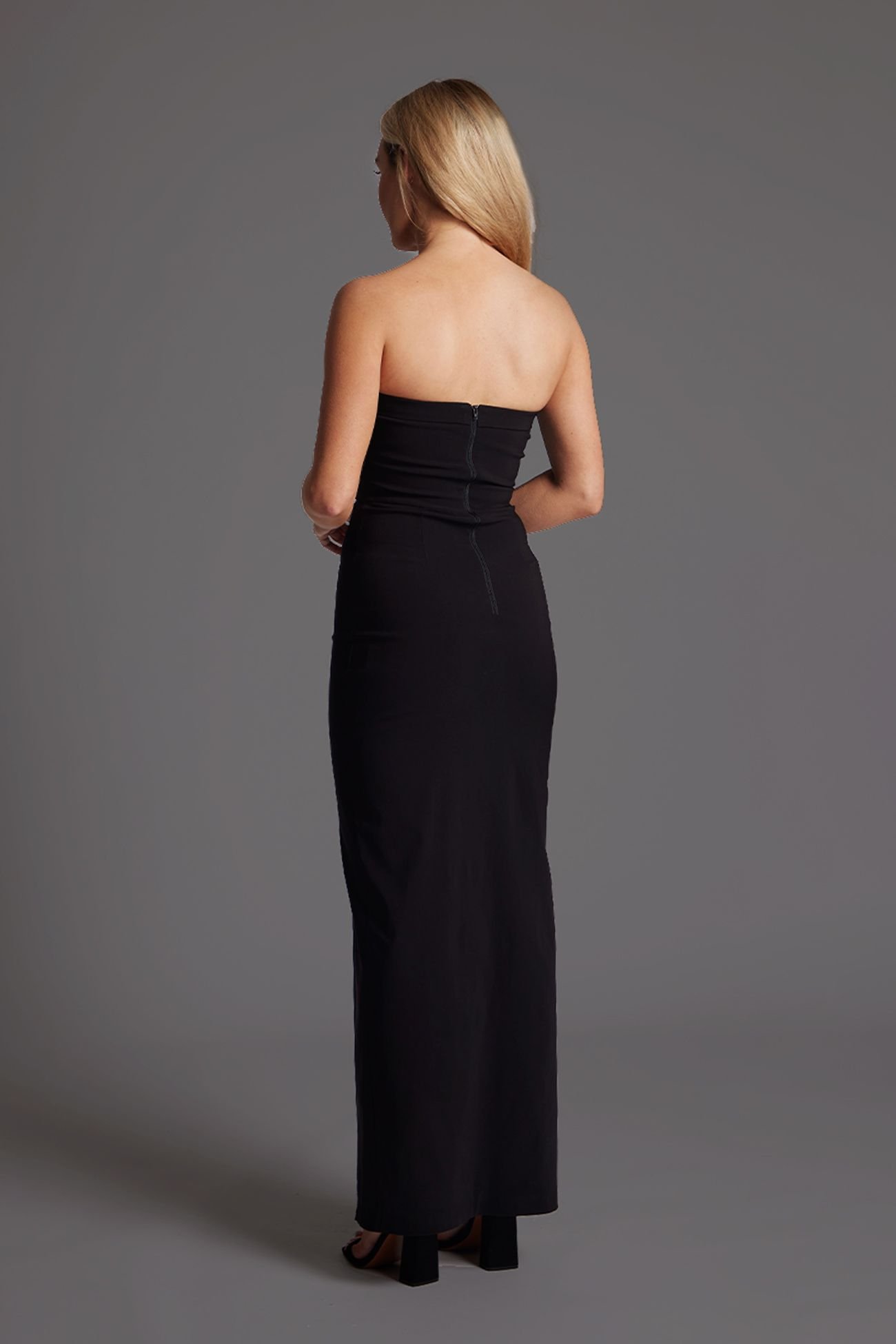 Vesper Vesper Women's Bandeau Bodycon Maxi Dress in Black - 3