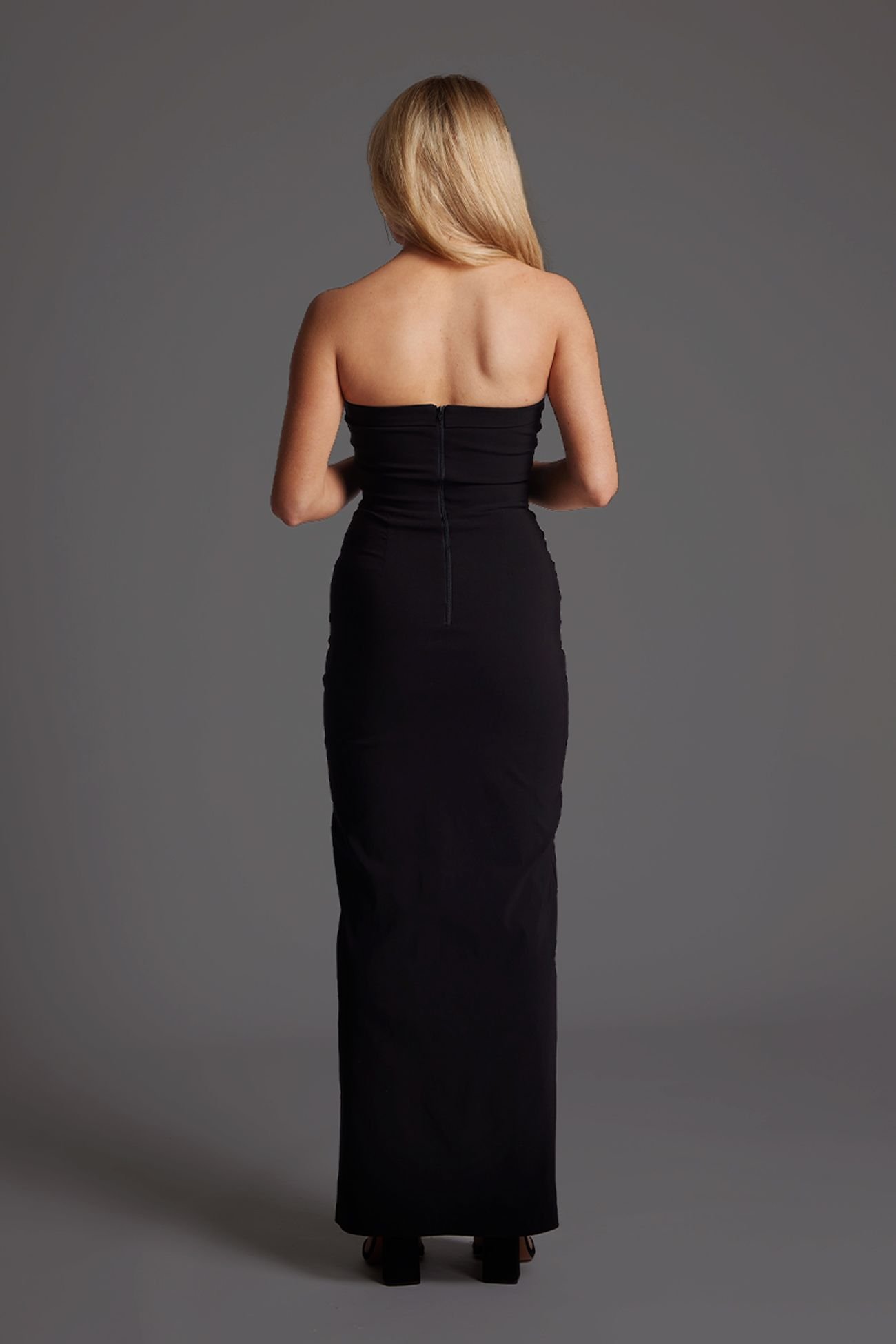 Vesper Vesper Women's Bandeau Bodycon Maxi Dress in Black - 4