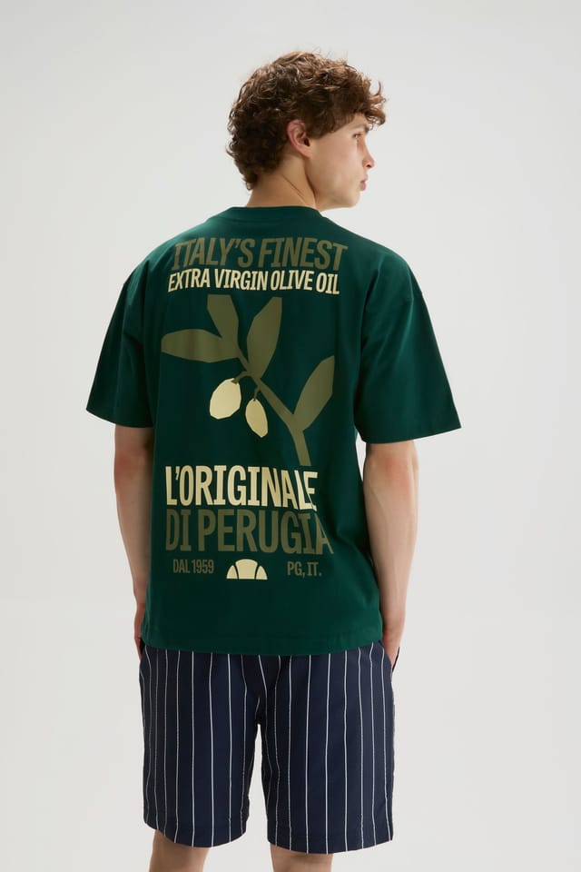 Ellesse Ellesse Men's Oliva Tee in Dark Green - 2