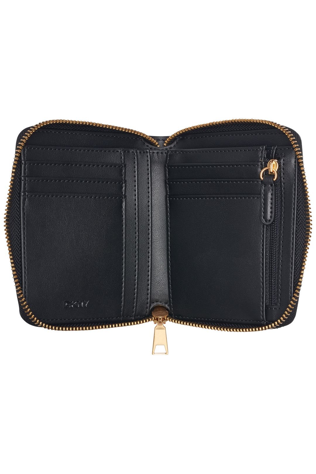 DKNY DKNY Women's Hadlee Sm Zip Around Wallet Black in Grey - 4