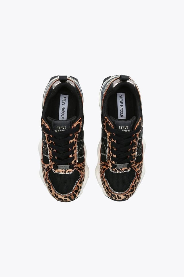 Steve Madden STEVE MADDEN Women's 'Sedgwick Black' Fabric Trainers in Black - 2