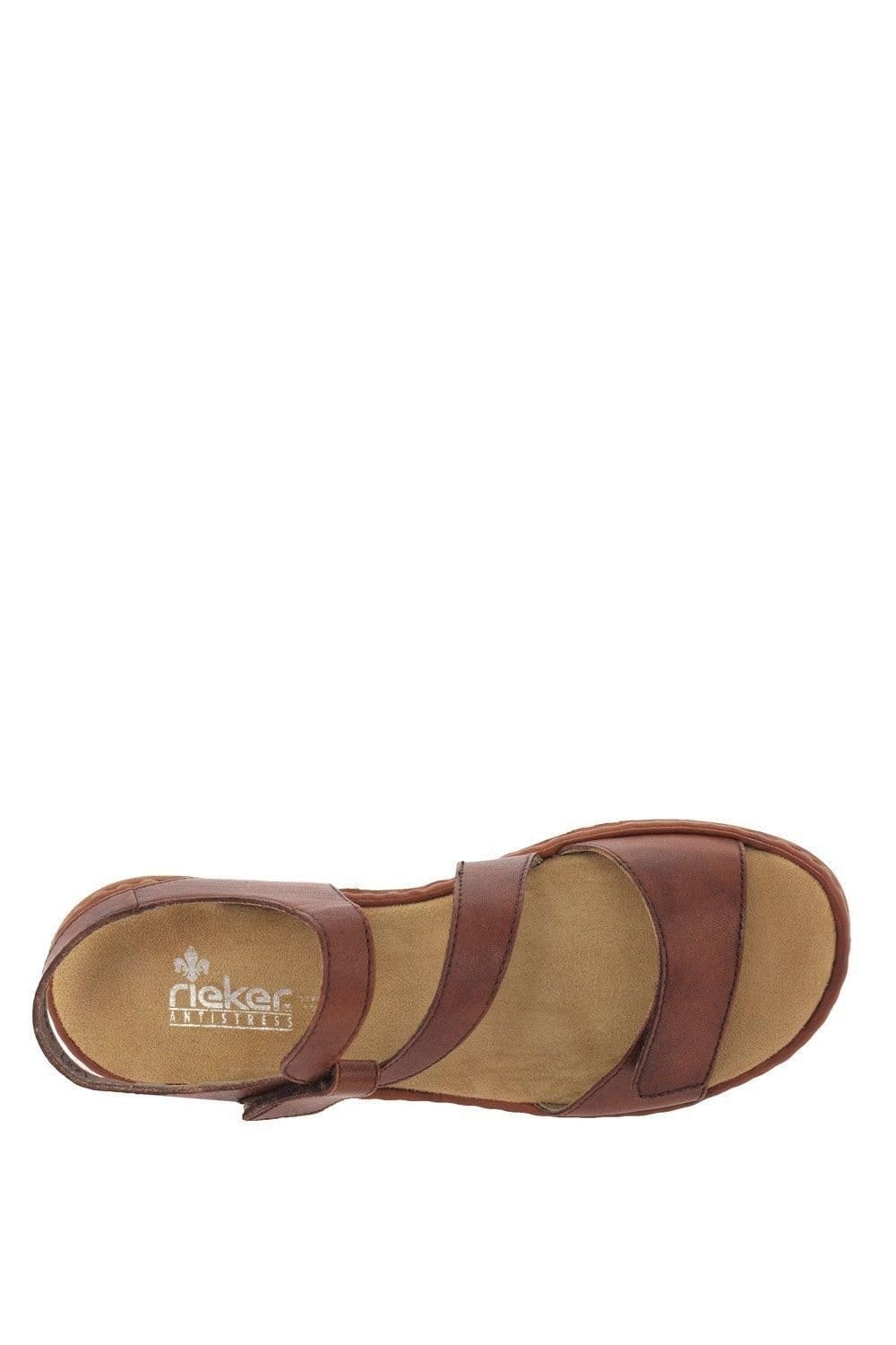 Rieker Rieker Women's 'Sphere' Riptape Sandals in Tan - 4