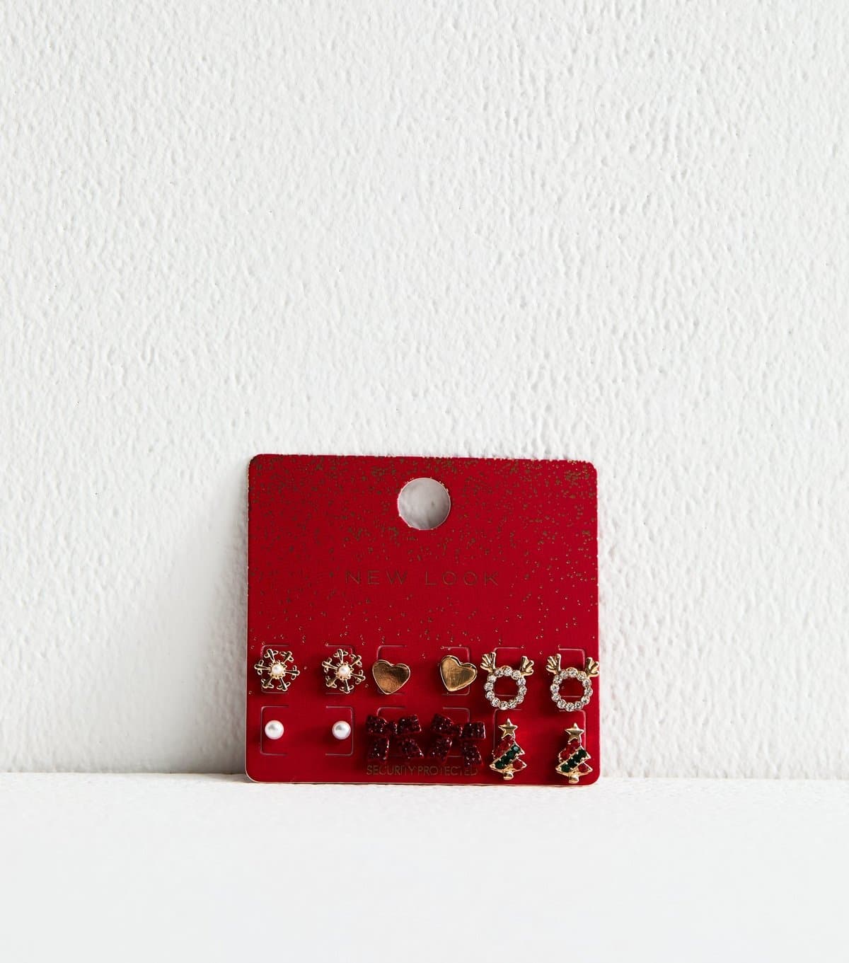 New Look New Look Gold Tone Pack of 6 Christmas Stud Earrings