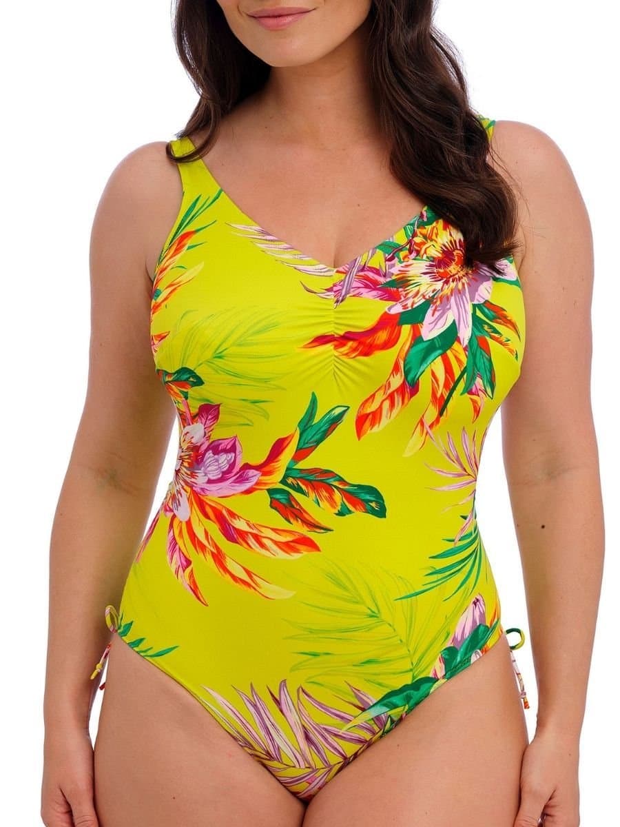 Fantasie Fantasie Women's Cala Macarella V-Neck Swimsuit in Green