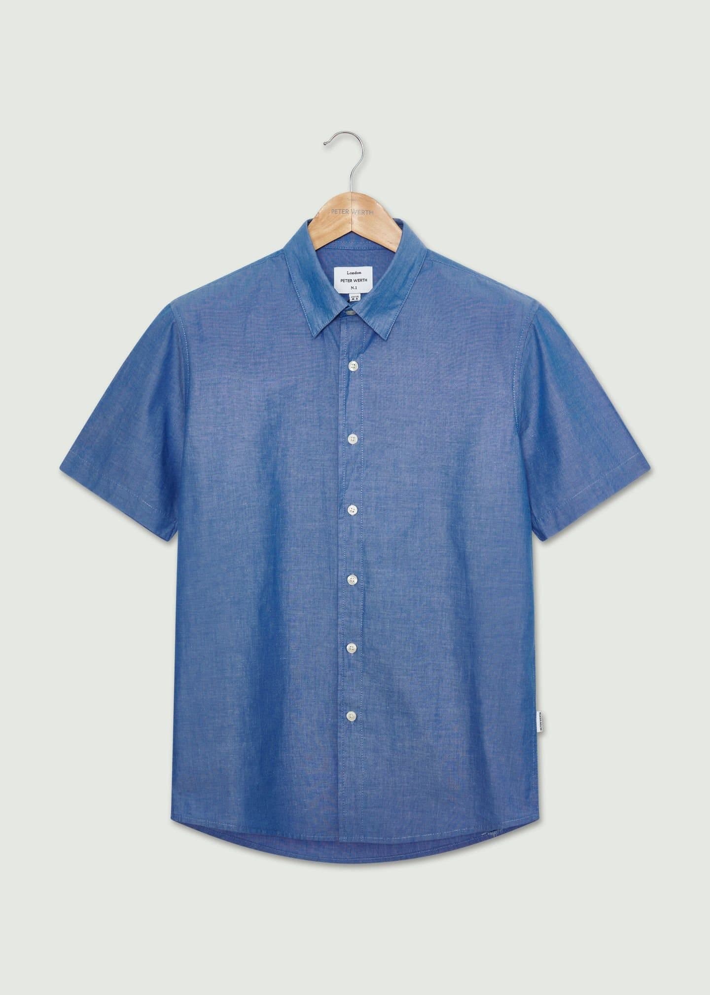 Peter Werth Peter Werth Men's Harry SS Shirt in Indigo
