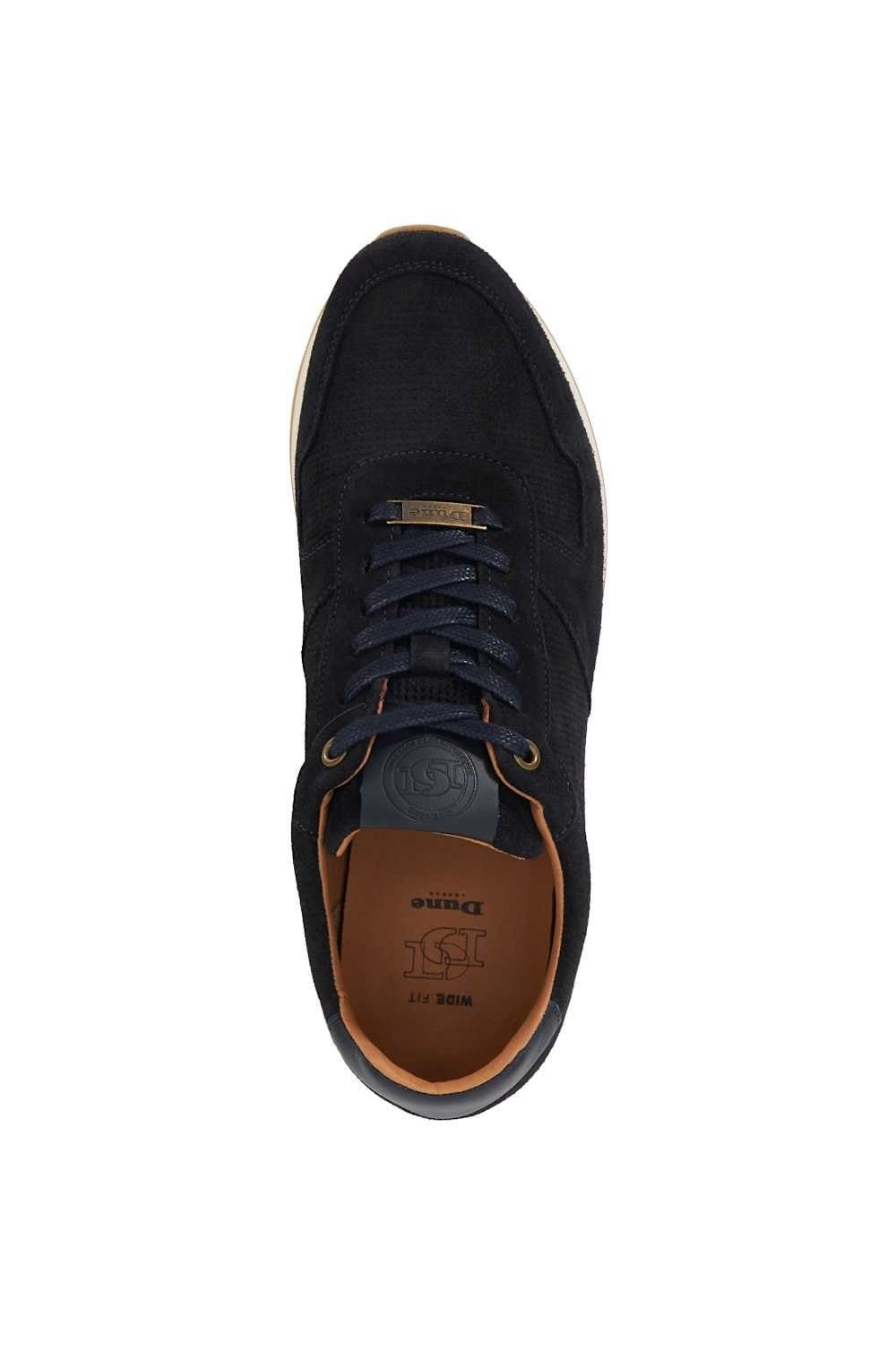 Dune London Dune London Men's Wide Fit 'Trilogy' Suede in Blue - 4