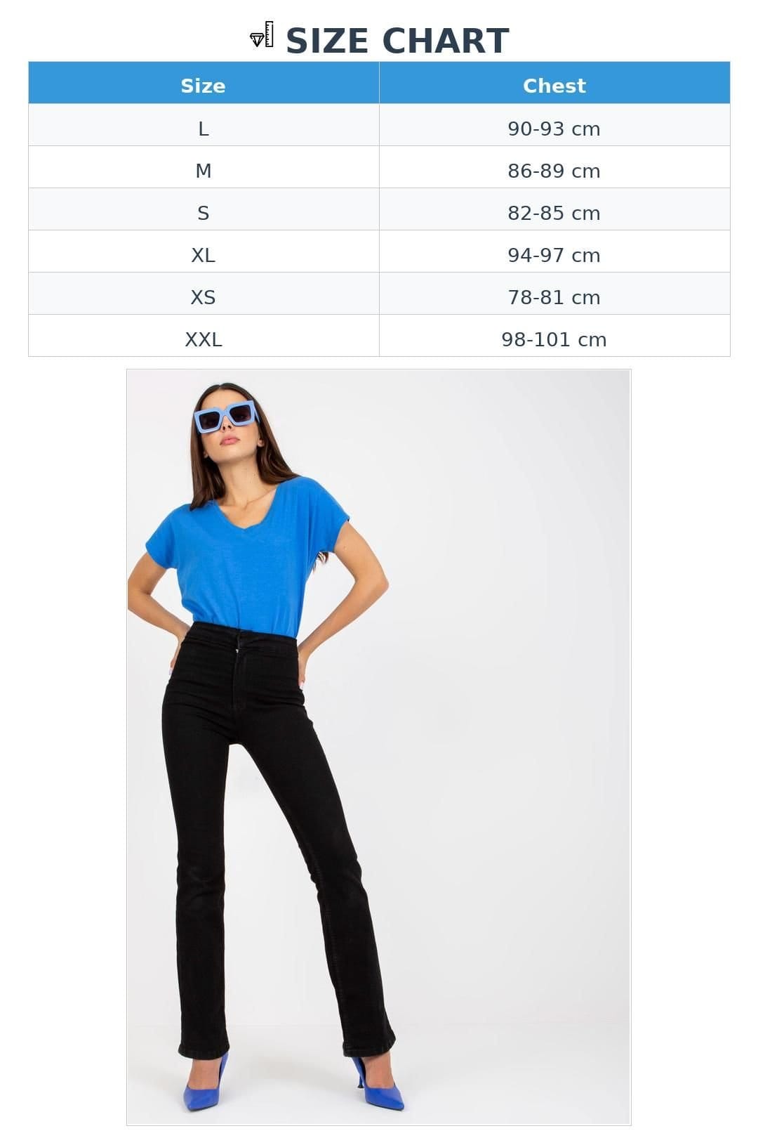 Love Lace Love Lace Women's Everyday Short Sleeve Heart Neck T-Shirt Style 169736 in Blue - 4