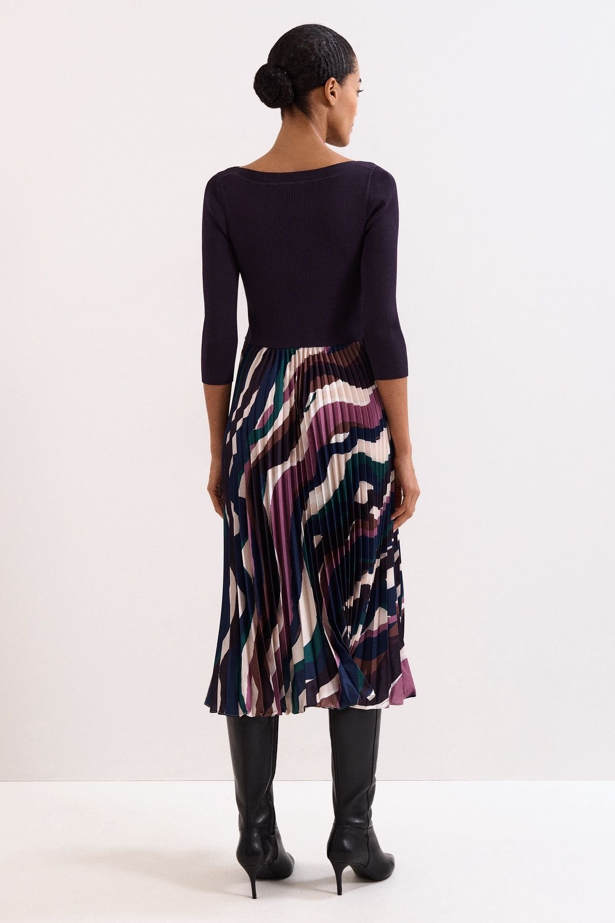 Phase Eight Phase Eight Women's Riley Woven Dress in Aubergine - 4