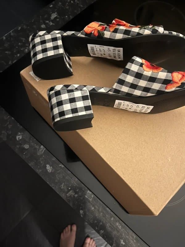 New Look New look fabric heeled sandals new
