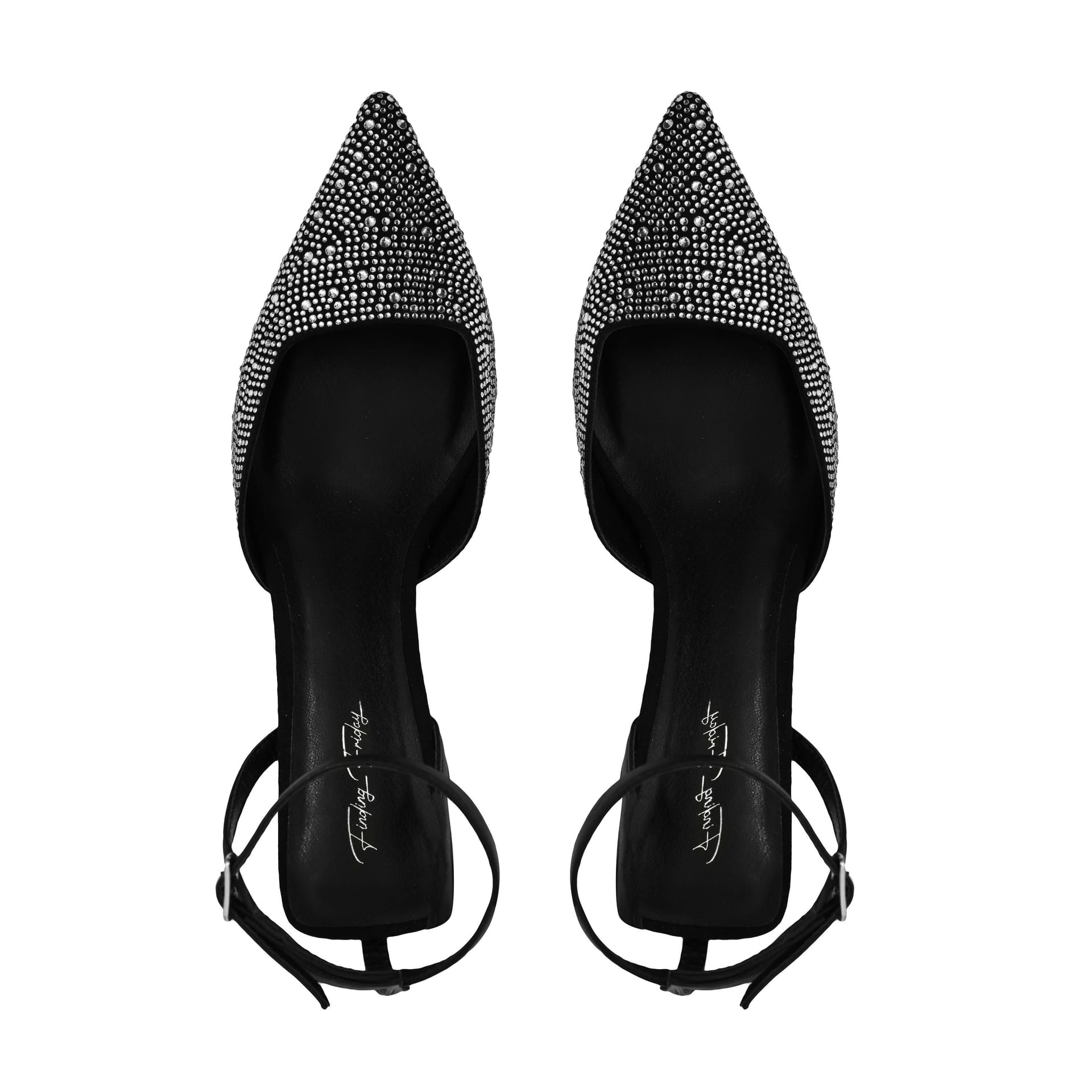 Finding Friday Finding Friday Women's Embellished Low Kitten Heel in Black - 4