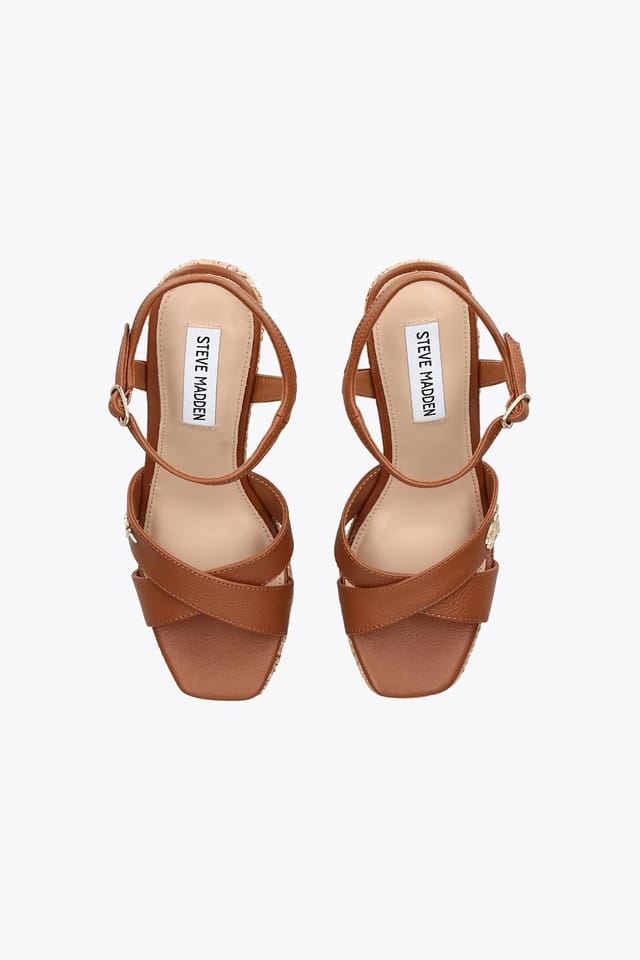 Steve Madden STEVE MADDEN Women's 'Cylo Tan' Leather Sandals in Tan - 2