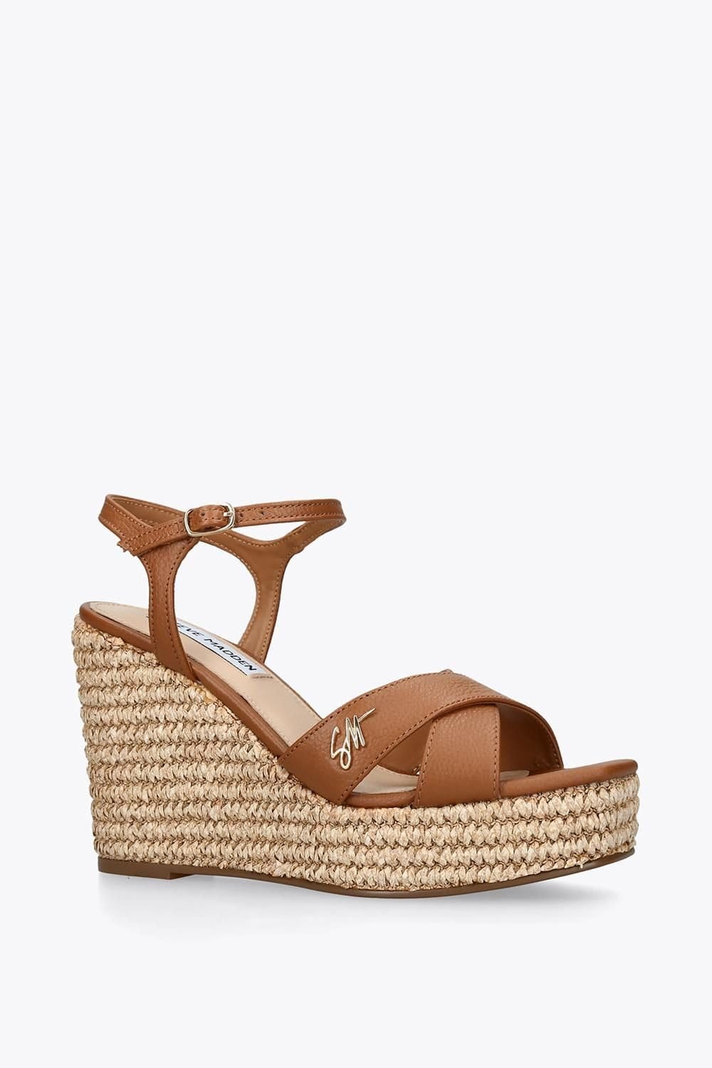 Steve Madden STEVE MADDEN Women's 'Cylo Tan' Leather Sandals in Tan - 4