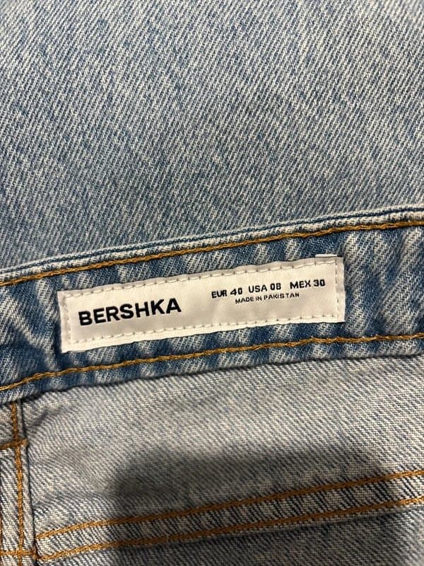 Bershka Bershka blue wide leg viral jeans W34 L30