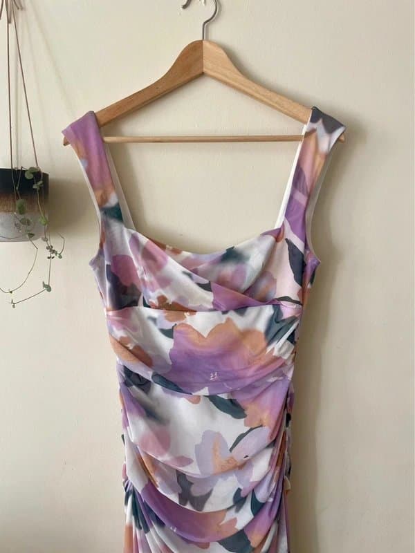 ASOS Design ASOS design mesh floral midi dress