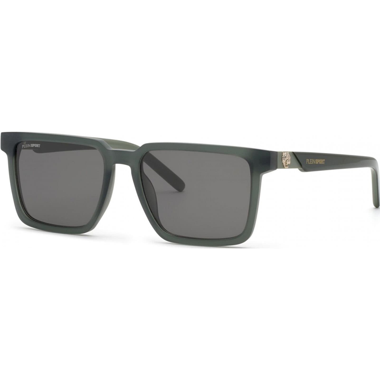 Plein Sport Plein Sport Men's SSP034-566S8M Square/Rectangle Sunglasses in Grey