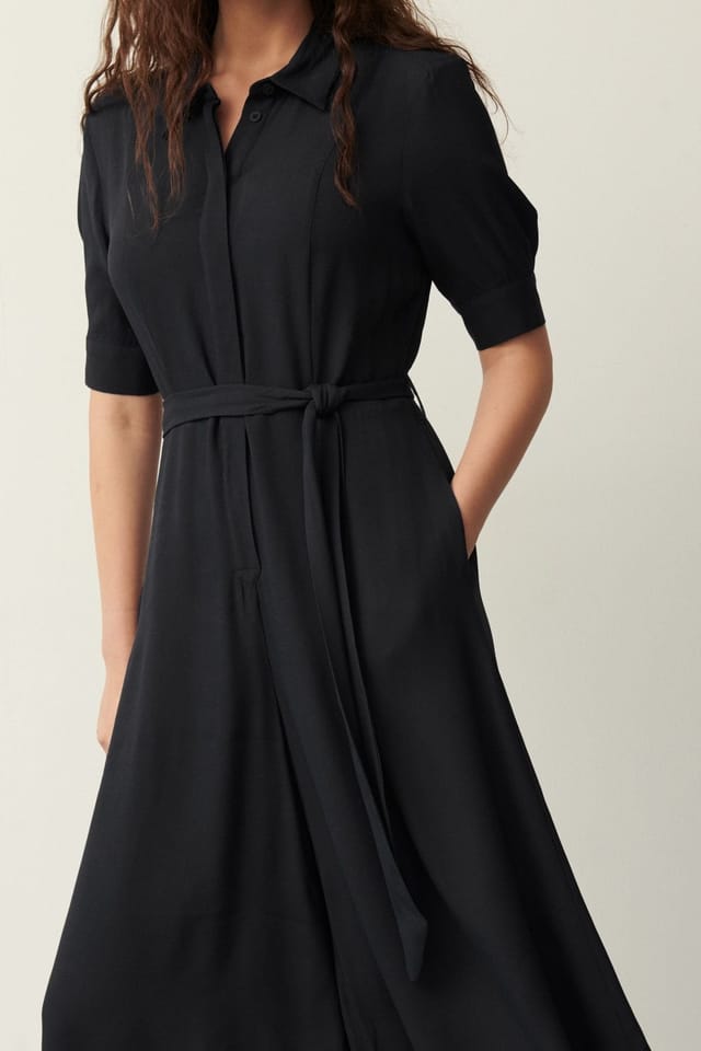 Finery London Finery London Women's Floralie Wide Leg Cropped Jumpsuit in Black - 2
