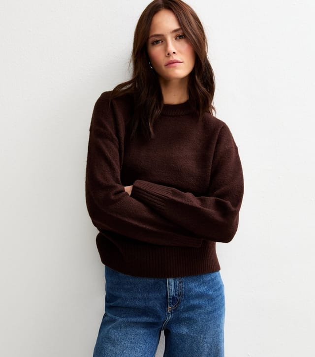 New Look Women's Dark Brown Crew Neck Jumper New Look - 2