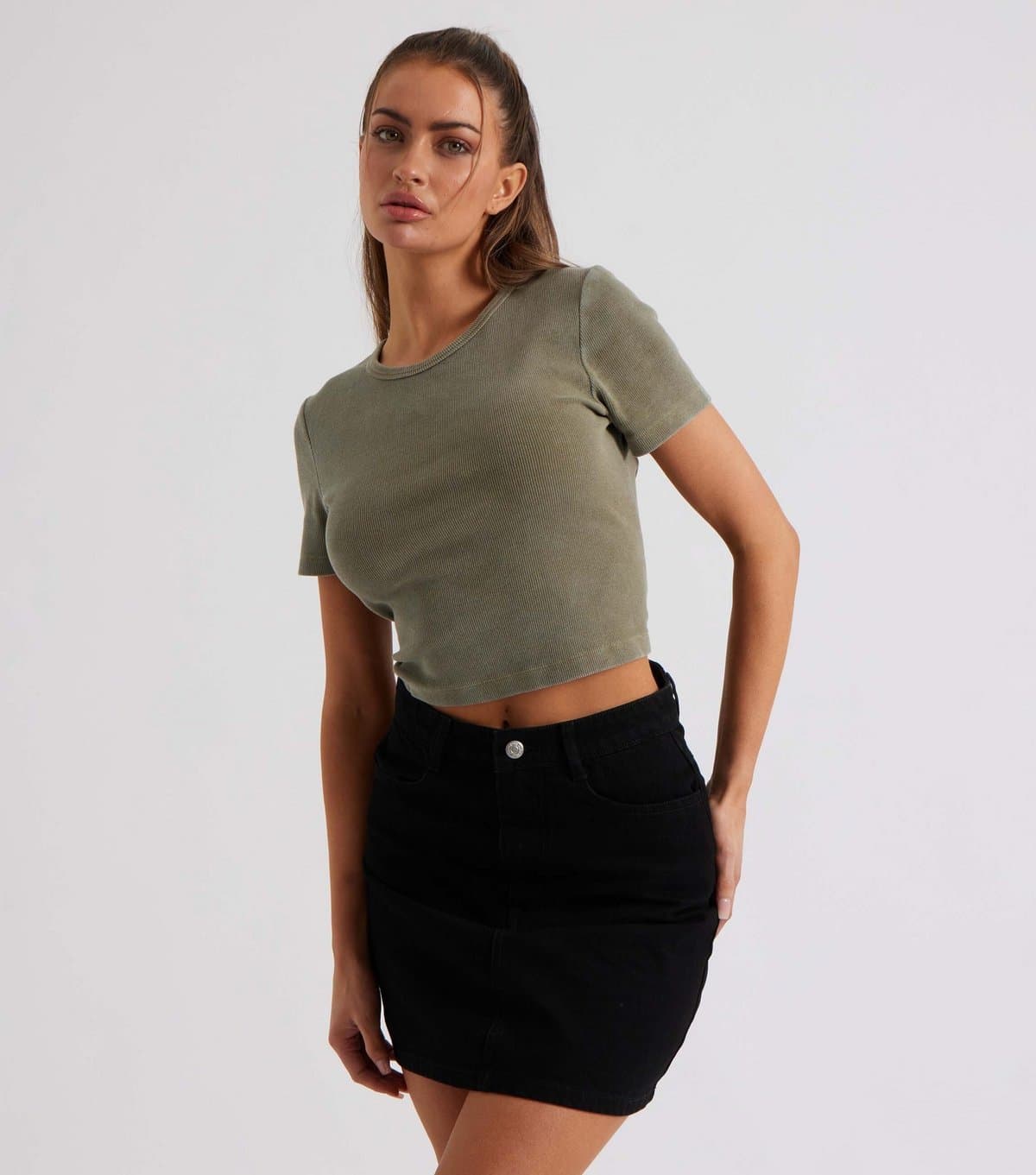 Urban Bliss Women's Black Mom Style Mini Skirt Urban Bliss New Look