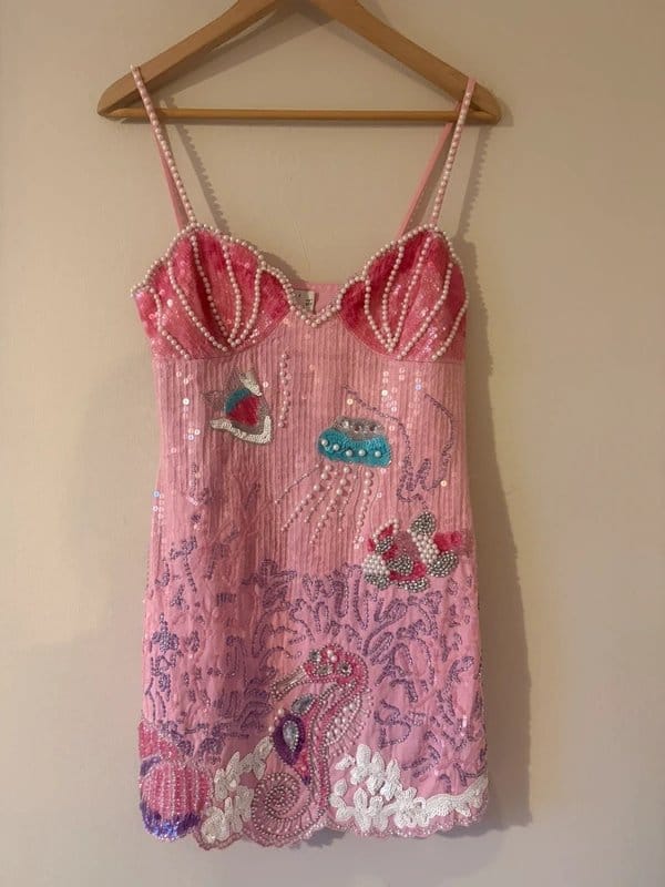 ASOS Pink Embellished Luxe Dress