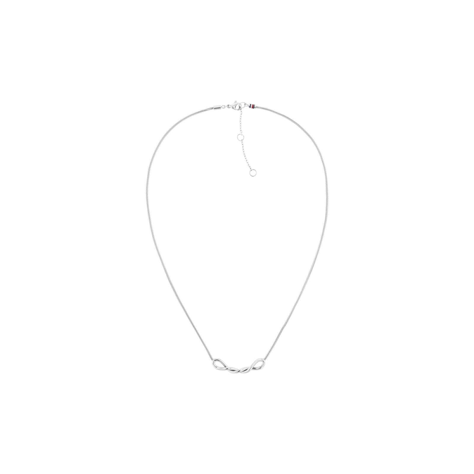 Tommy Hilfiger Tommy Hilfiger Women's 2780735 TH Twist Necklace in Silver