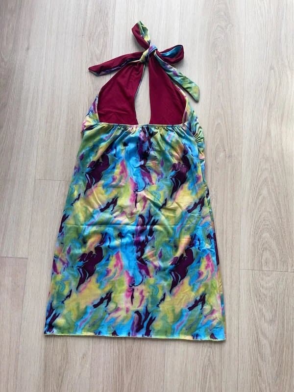 No Label Neon Dream Halter Dress