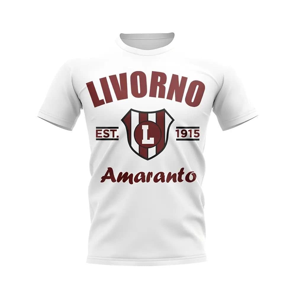 Livorno Livorno Men's Personalised Established Football T-Shirt White