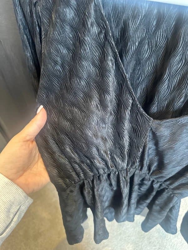 Topshop Black silky top