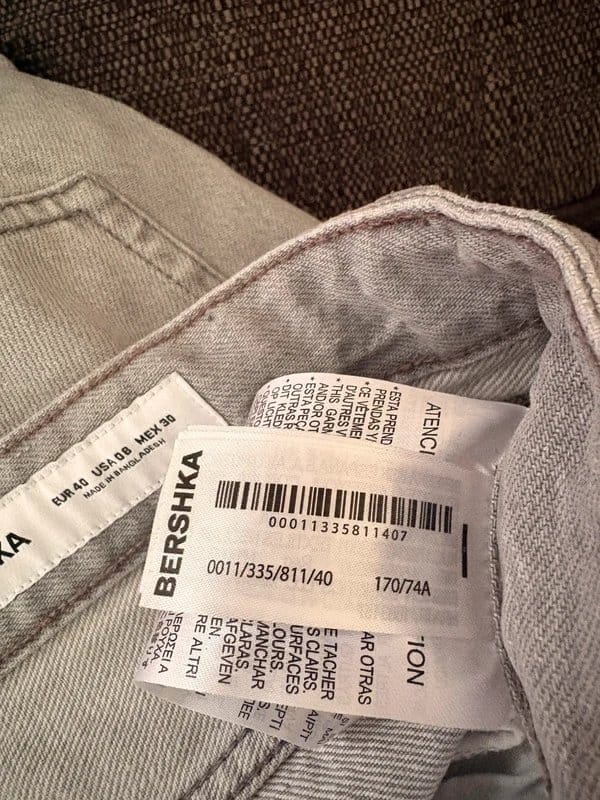 Bershka Bershka grey flare jeans size L - 1