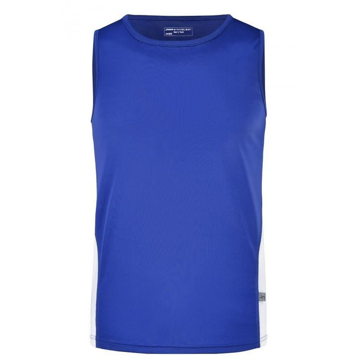 James and Nicholson James and Nicholson Men's Running Tank Top in Mid Blue