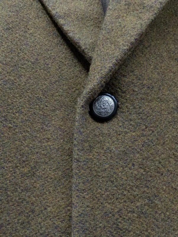 Burton Burton Blazer Tweed Men's Large Brown Vintage Wool Herringbone Jacket New World - 1