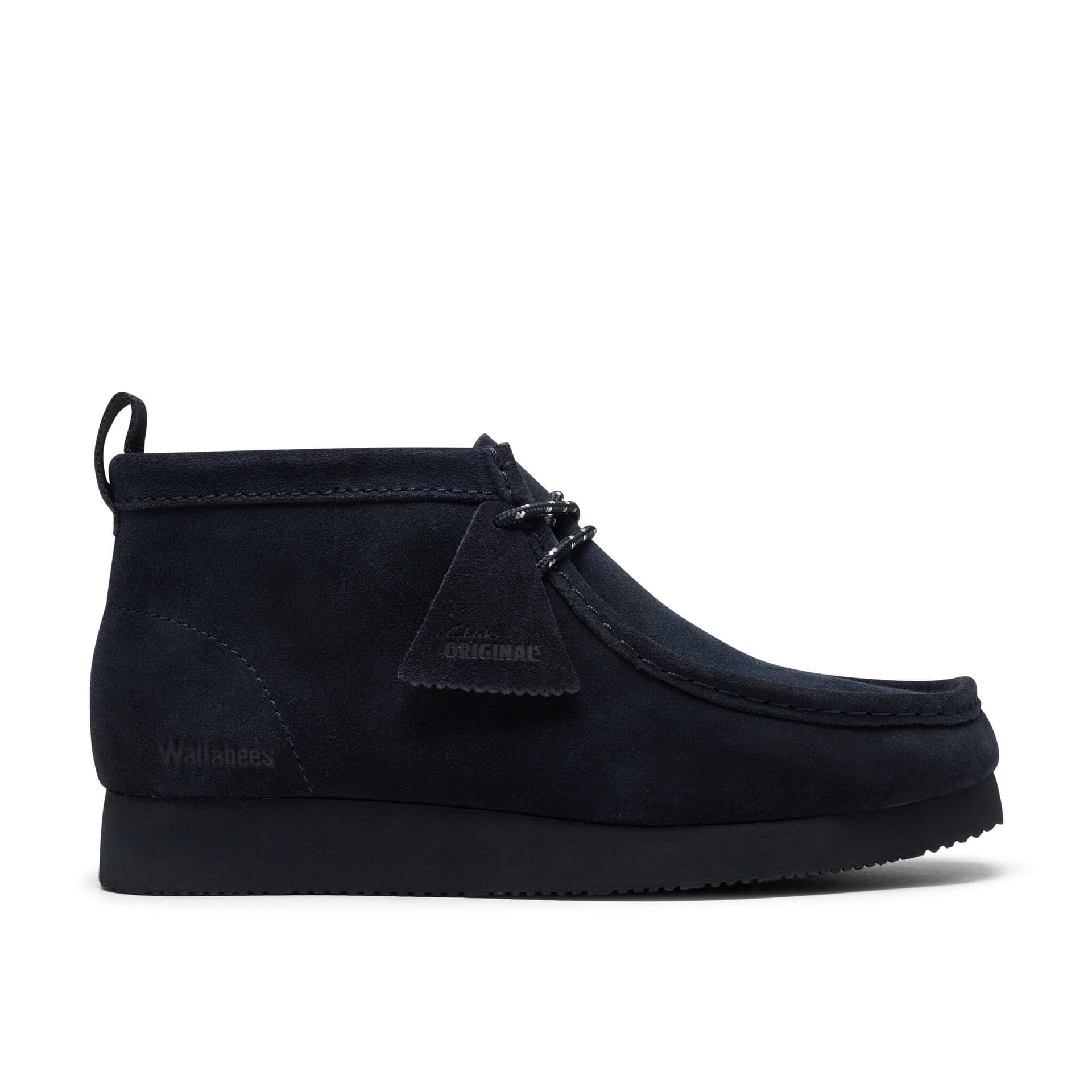 Clarks Clarks Men's Walla Boot Lite Ink Suede Ankle Boots, Wallabee, Lace Up in Blue