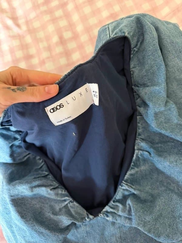 ASOS ASOS luxe denim mini dress